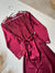 6Pcs Slit Turkish Style Nighty Set Maroon